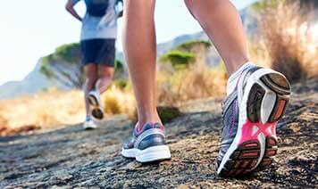 two people jogging